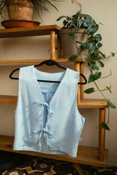 The Coastal Tie Vest: 40% OFF