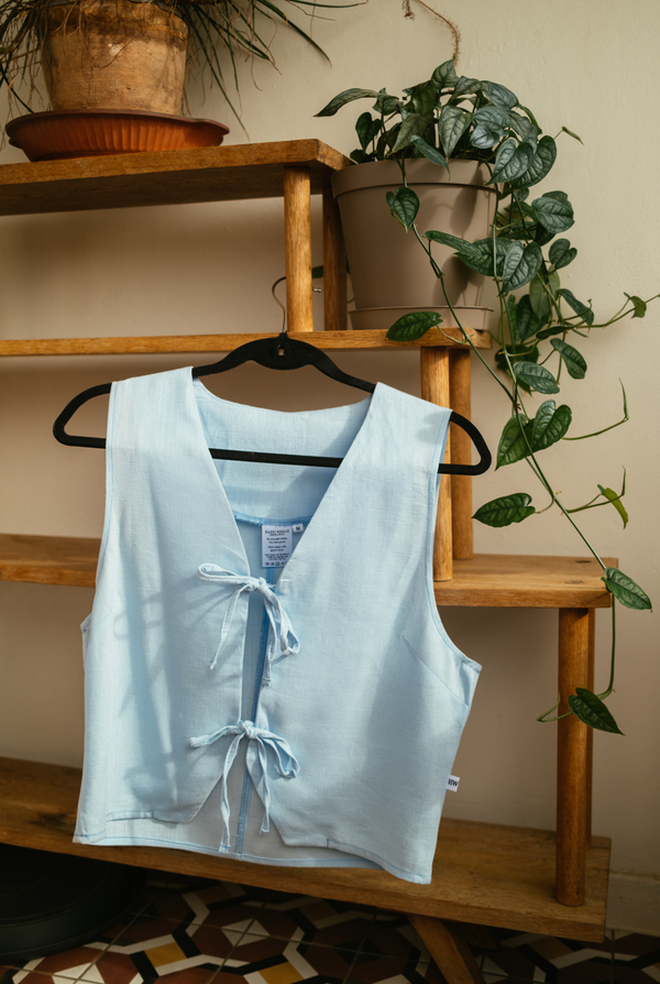 The Coastal Tie Vest: 40% OFF