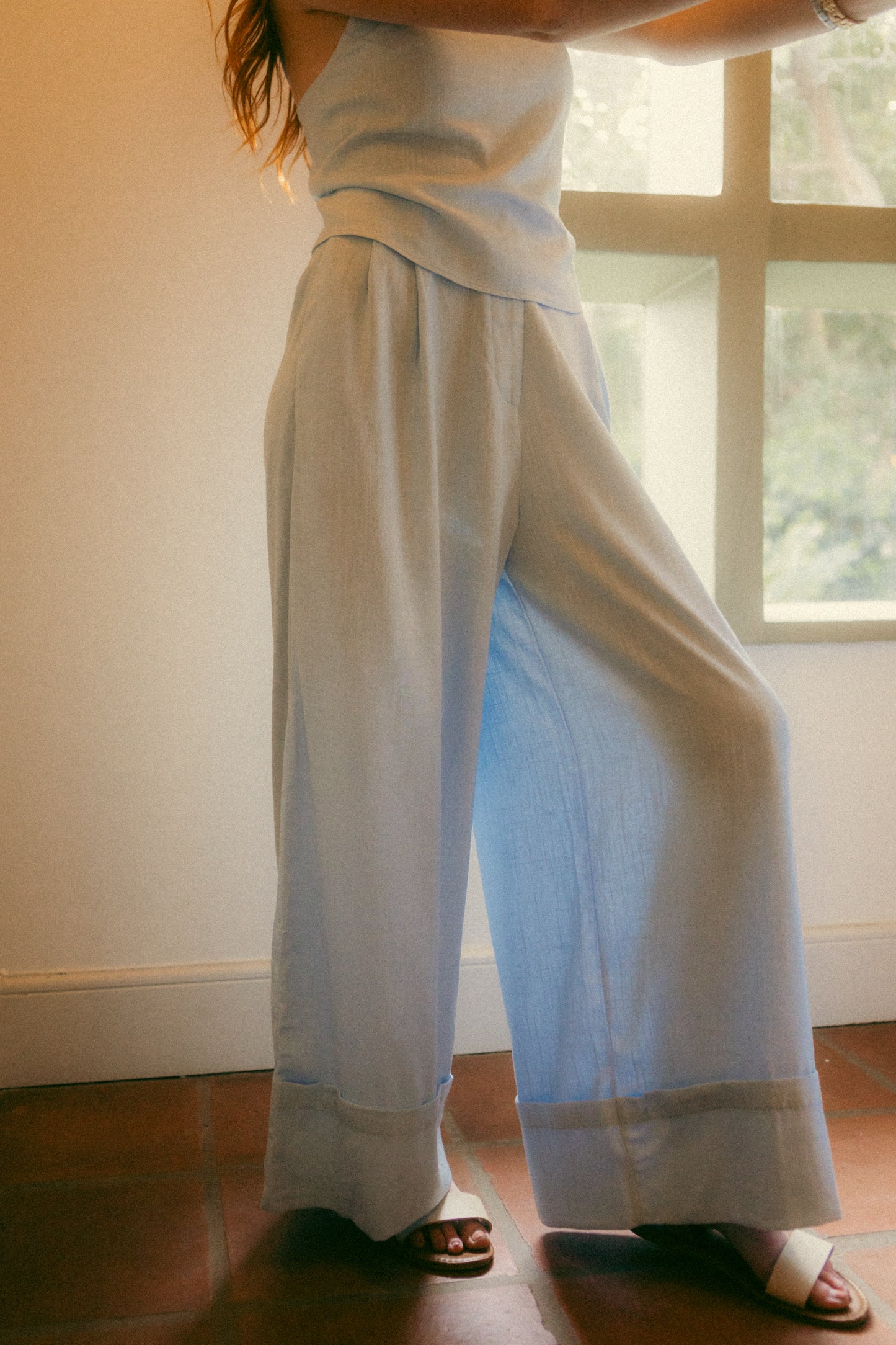 The Celeste Wide Hemmed Trousers