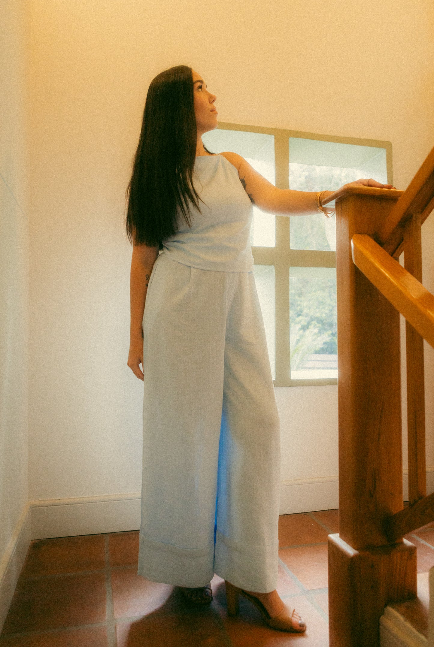 The Celeste Wide Hemmed Trousers